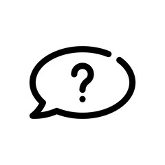 question sign line icon