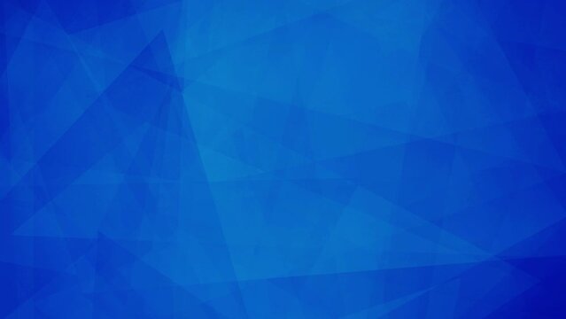 Abstract dark blue futuristic animated background with geometric shapes slow motion