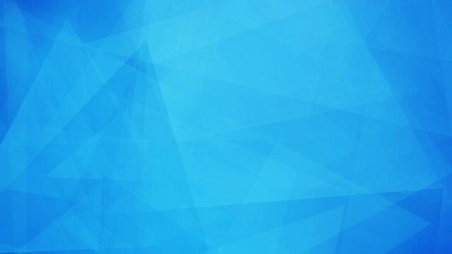 Blue background - geometric shapes background animation, futuristic, modern wallpaper