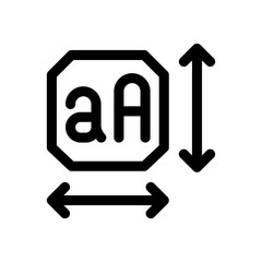 font line icon