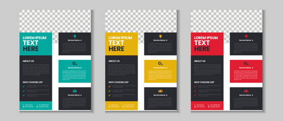 Colorful corporate and business flyer collection, corporate poster, flyer bundle, mega set brochure, annual report, proposal, leaflet, company profile, marketing poster and a4 layout with mockup