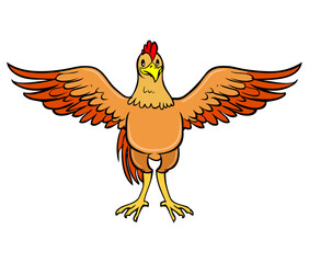 rooster vector illustration