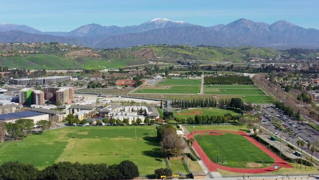 Aerial view of the Cal Poly Pomona University