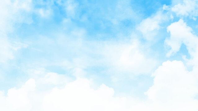 The nature of blue sky with cloud in the morning. Blue sky abstract background with tiny clouds