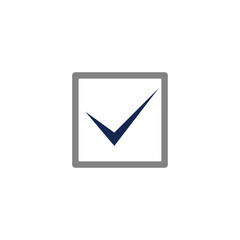 Check mark logo design template