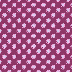 Pink and grey ring and polka dot circle pattern background. Vector illustration.