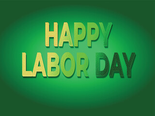 labor day text effect design template