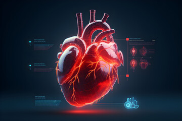 human heart anatomy 3d visualisation