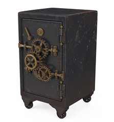 Steel Safe Box Isolated