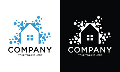 Home cleaning service business logo design