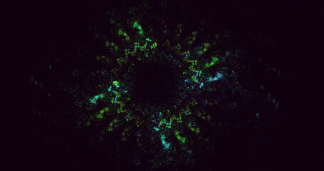 3D rendering abstract round light background