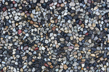 Background textur epoxy pebble floor random color