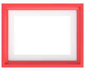 Obraz premium Picture frame. Landscape frame. 3D illustration.