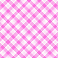Pink Plaid Background. Texture for plaid, tablecloths, clothes, shirts, dresses, paper, bedding, blankets, quilts and other textile products. Vector illustration
