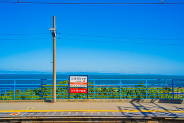 海が見える駅