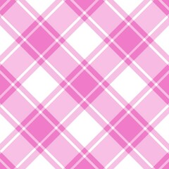 Pink Plaid Background. Texture for plaid, tablecloths, clothes, shirts, dresses, paper, bedding, blankets, quilts and other textile products. Vector illustration