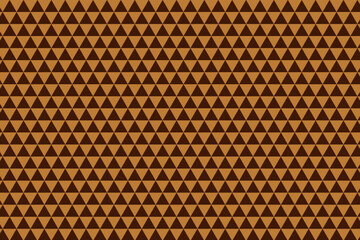 Brown triangle mosaic grid seamless pattern. Triangular structure background. Vector illustration.