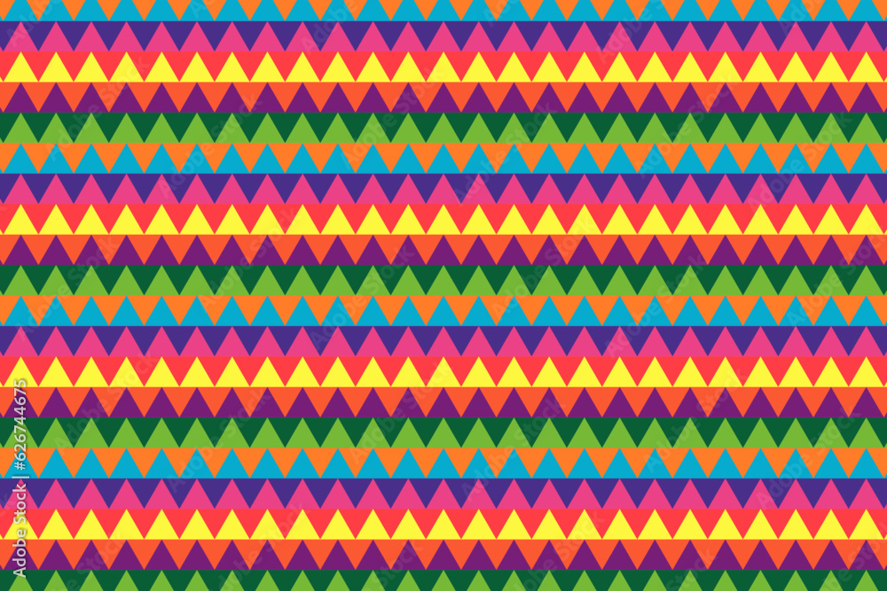Poster colorful triangle mosaic background. triangular tiles structure pattern. vector illustration.