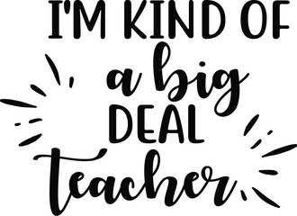 Teacher T-shirt design Lettering