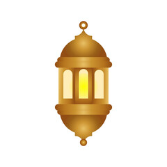 Fototapeta premium luxury gold islamic lamp for islamic element design