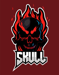 Skull gaming logo with best quality