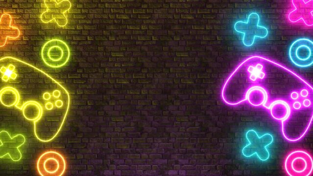gaming background streamer glow light animation
