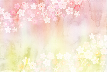 Obraz na płótnie Canvas 桜　和柄　春　背景