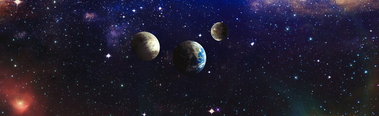 Mystical beautiful space. Unforgettable diverse space background , Spiral galaxy in deep space. Elements of this image furnished by NASA.