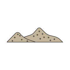 sand icon vector