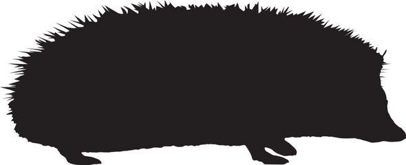 Vector hedgehog silhouette