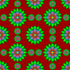 Ikate Seamless decorative pattern with ornament. Background for printing on paper, wallpaper, covers, textiles, fabrics, for decoration, decoupage, scrapbooking and other