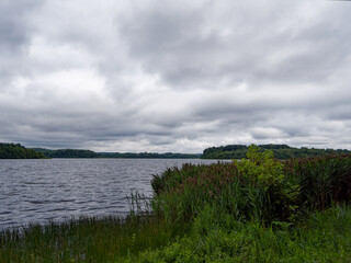 unobstructed view on a pond in Auvergne