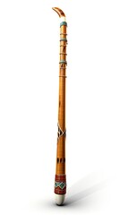 Didgerido 3d realistic illustration - Generative AI.