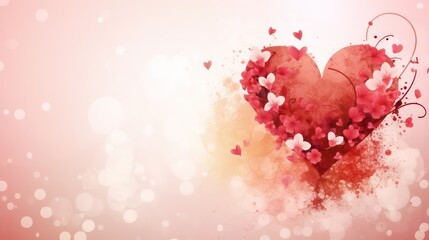Valentines Day Wallpaper with Copy Space and Beautiful Uni Background