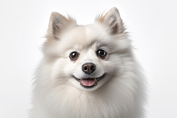Obraz premium portrait of a Pomeranian dog with white background