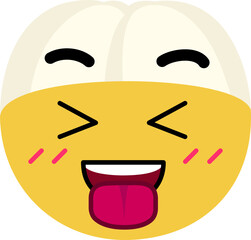 Obraz premium Longkong Face Tongue Out Close Eye