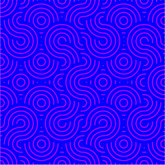 Fototapeta na wymiar Blue & Purple seamless undulating wavey pattern textured background wallpaper vector