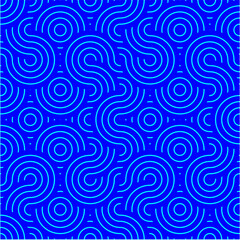 Blue & Cyan seamless undulating wavey pattern textured background wallpaper vector
