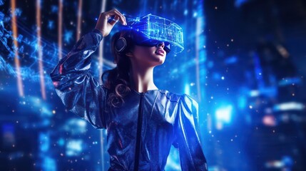 Woman in Futuristic Costume