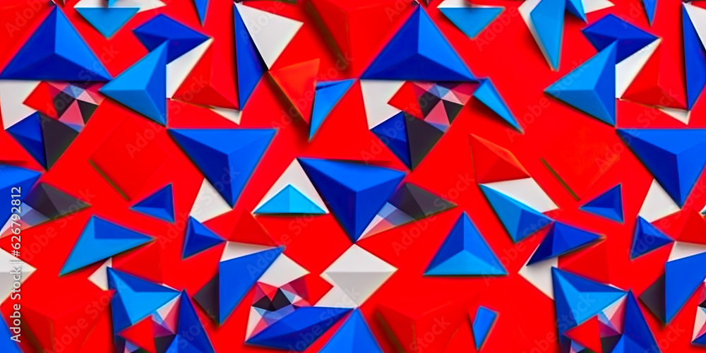 Poster intricate colorful background with mix of shapes and colors - generative ai