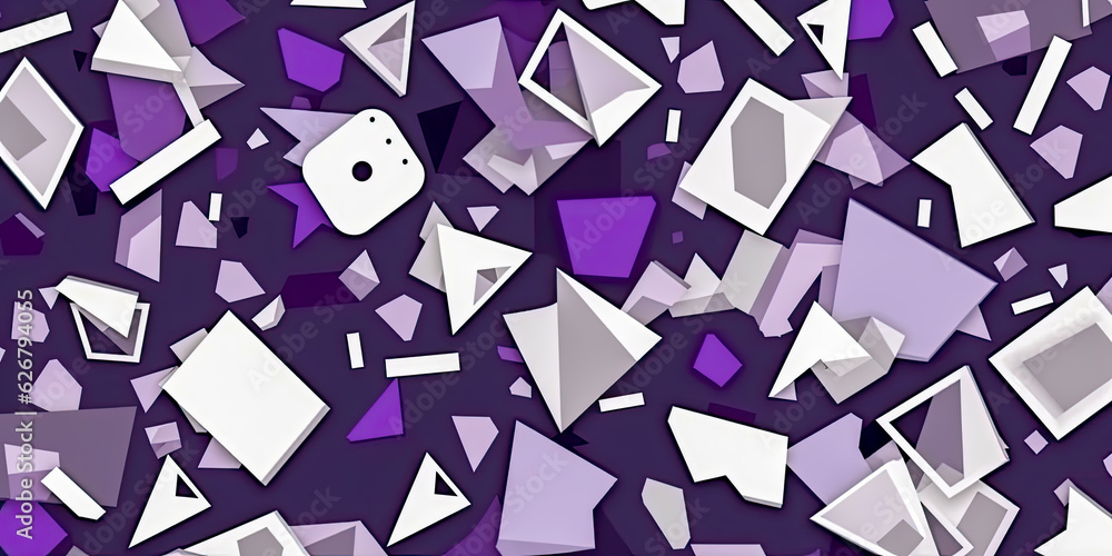 Poster intricate colorful background with mix of shapes and colors - generative ai