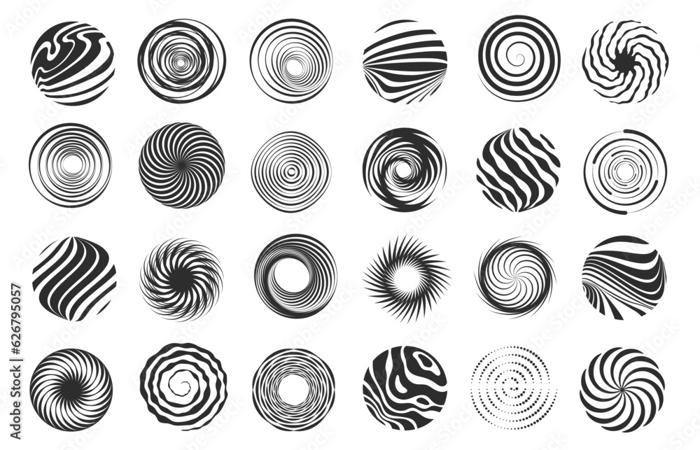 Poster swirl figure. spiral abstract movement and hypnotic vortex, whirl and vortex dynamic icon design. ve