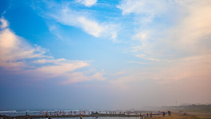 Fototapeta na wymiar Huangdao District, Qingdao City - Golden Beach