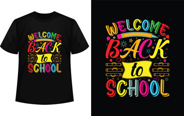 welcome back to school t-shirt design