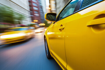 Night view of New York City streets - Generative AI