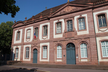 Fototapeta na wymiar current tribunal (former palais du conseil souverain d'alsace) in colmar in alsace (france)