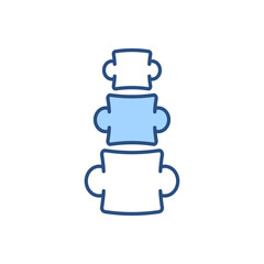 Spine Related Vector Icon. Spine sign. Isolated on White Background