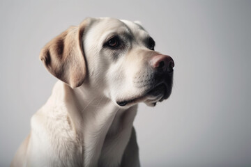 dog on white background