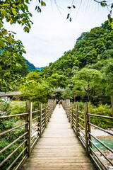 Obraz premium Chengdu City, Sichuan Province - Back Mountain of Qingcheng Mountain