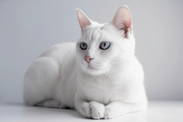 cat on white background